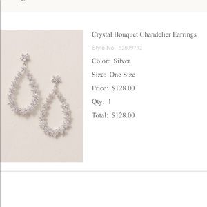 Crystal Bouquet Chandelier Earrings